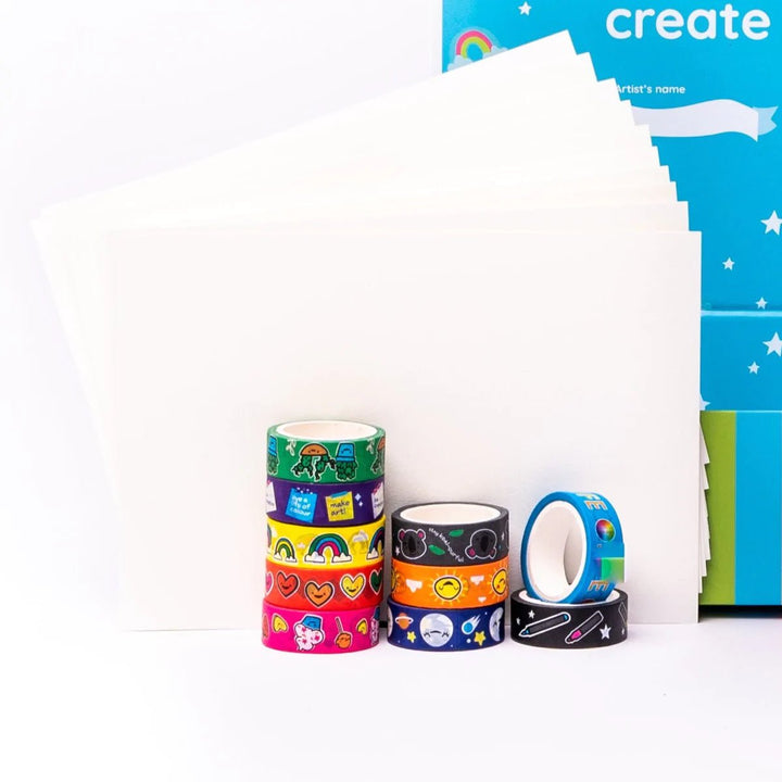 Life Of Colour Doodle Washi Tape - Roll Of 10 - #HolaNanu#NDIS #creativekids