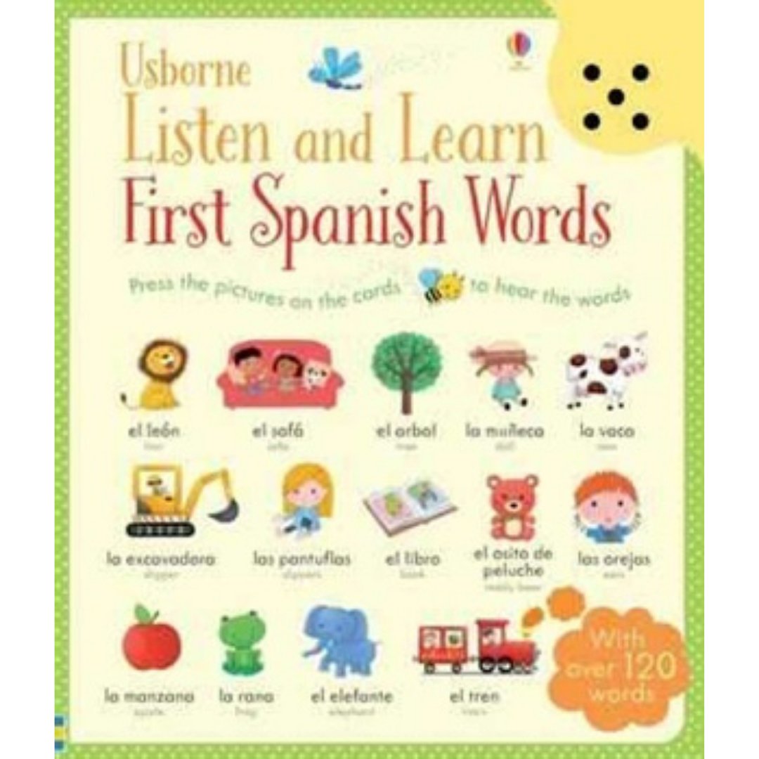 Listen and Learn First Spanish Words - #HolaNanu#NDIS #creativekids