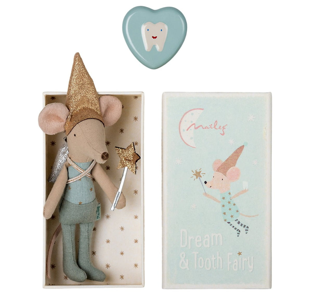 Maileg Tooth Fairy Mouse In Box Blue - #HolaNanu#NDIS #creativekids