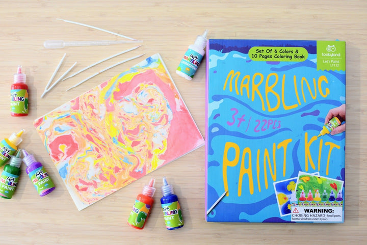 Marbling Paint - 6 Colours Craft Kit - #HolaNanu#NDIS #creativekids