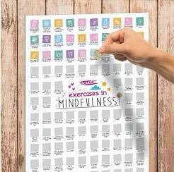 Mindfulness exercises - scratch poster - #HolaNanu#NDIS #creativekids