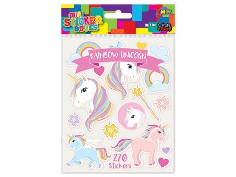 Mini Sticker Book - Rainbow Unicorns - #HolaNanu#NDIS #creativekids