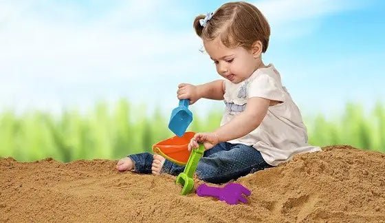 Miniland Baby Sand Set with Bucket, Scoop, Rake &­ Shovel - #HolaNanu#NDIS #creativekids