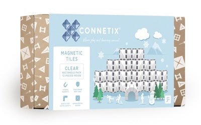 NEW Connetix Tiles Clear Rectangle Pack 12 pcs - #HolaNanu#NDIS #creativekids