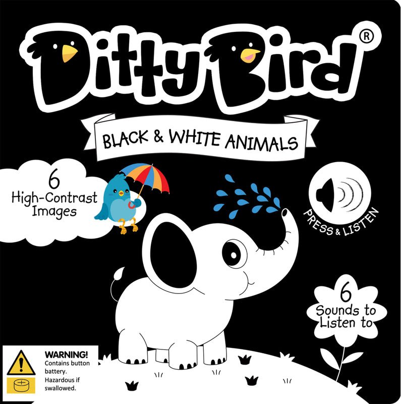 NEW Ditty Bird Black & White Animals Board Book - #HolaNanu#NDIS #creativekids