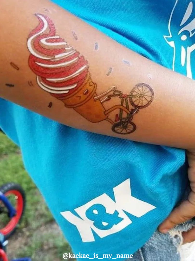 NEW Ducky Street BMX Ice Cream Temporary Tattoos - #HolaNanu#NDIS #creativekids
