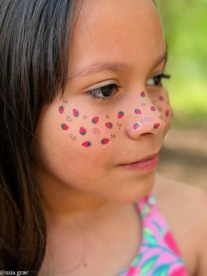 NEW Ducky Street Freckles Temporary Tattoos - Strawberries - #HolaNanu#NDIS #creativekids