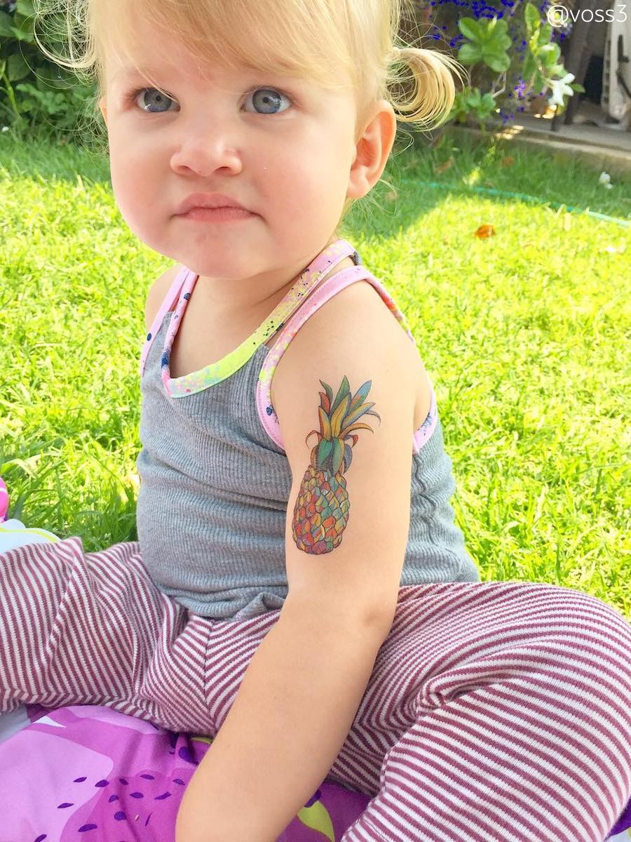 NEW Ducky Street Juicy Pineapple Temporary Tattoos - #HolaNanu#NDIS #creativekids