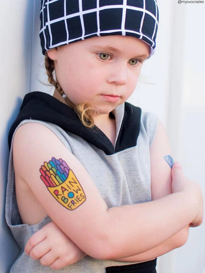 NEW Ducky Street Rainbow Fries Temporary Tattoos - #HolaNanu#NDIS #creativekids