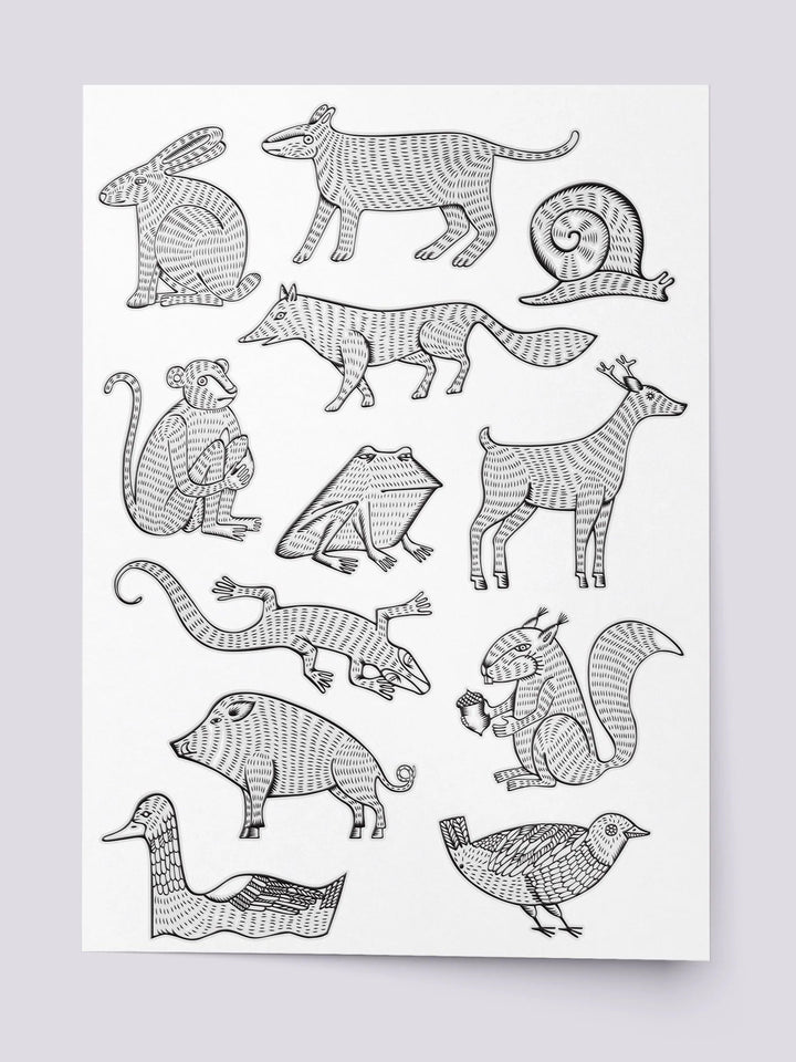 NEW Ducky Street Retro Animals Temporary Tattoos - #HolaNanu#NDIS #creativekids