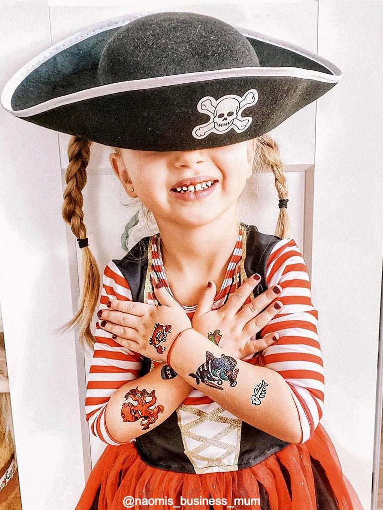 NEW Ducky Street Sea Pirates Temporary Tattoos - #HolaNanu#NDIS #creativekids