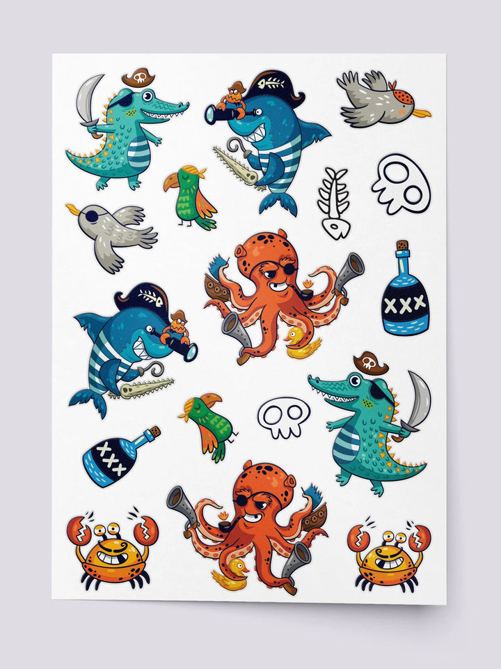 NEW Ducky Street Sea Pirates Temporary Tattoos - #HolaNanu#NDIS #creativekids