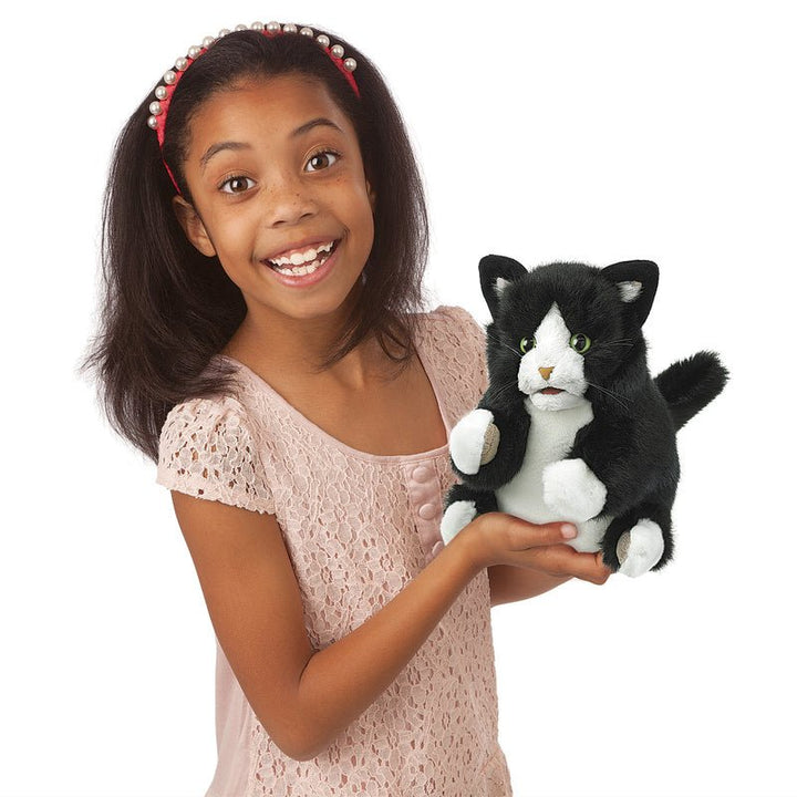 NEW Folkmanis Tuxedo Kitten Puppet - #HolaNanu#NDIS #creativekids