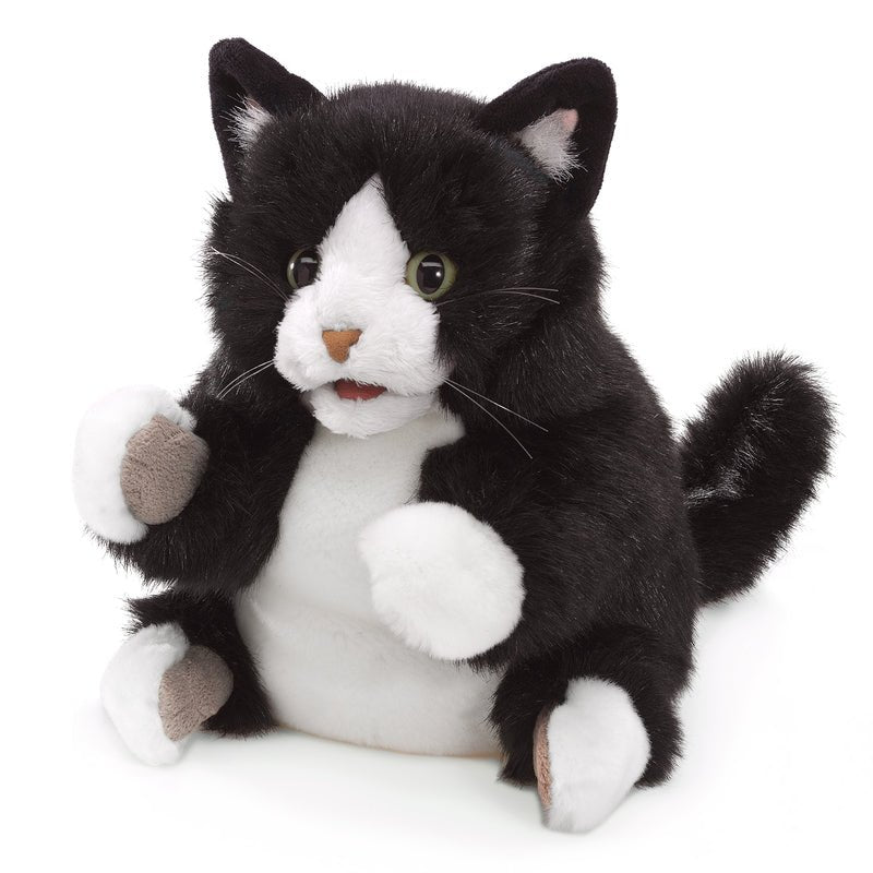 NEW Folkmanis Tuxedo Kitten Puppet - #HolaNanu#NDIS #creativekids