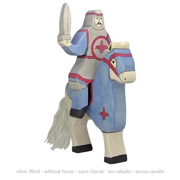NEW Holztiger Blue Riding Knight (without horse) - #HolaNanu#NDIS #creativekids