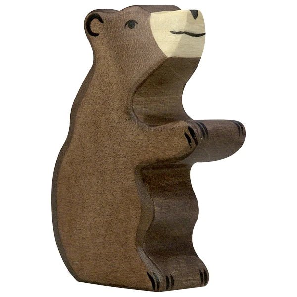 NEW Holztiger Small Sitting Brown Bear - #HolaNanu#NDIS #creativekids