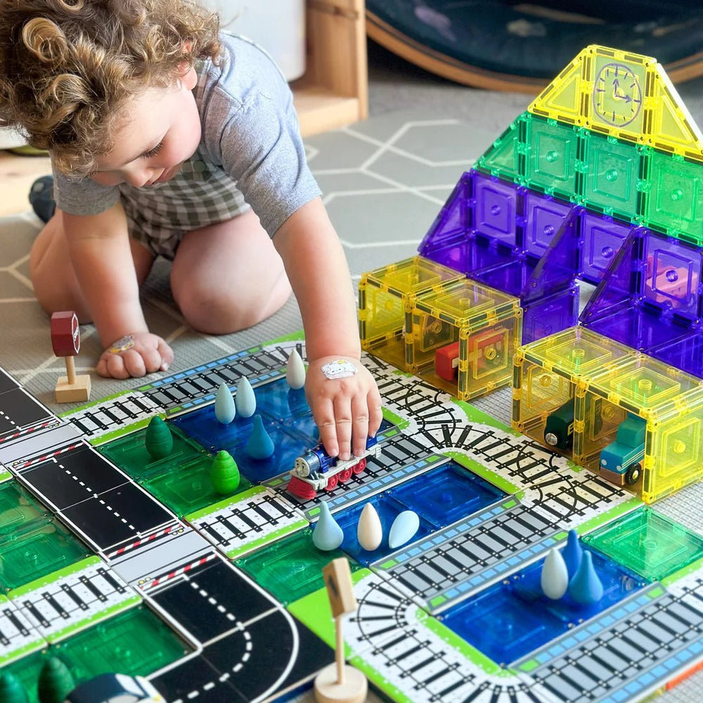 NEW Learn & Grow Magnetic tile Topper - Train Rack Pack - #HolaNanu#NDIS #creativekids