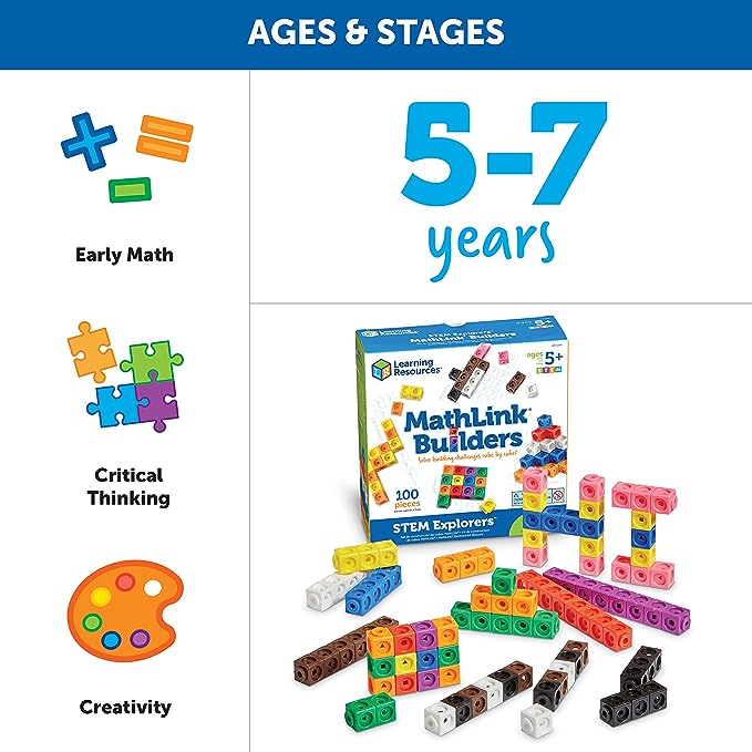 NEW Learning Resources STEM Explorers™ MathLink® Builders - #HolaNanu#NDIS #creativekids