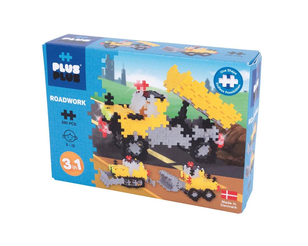 NEW Plus Plus Toys - Basic - 3 in 1 - Road Work - 220 pcs - #HolaNanu#NDIS #creativekids