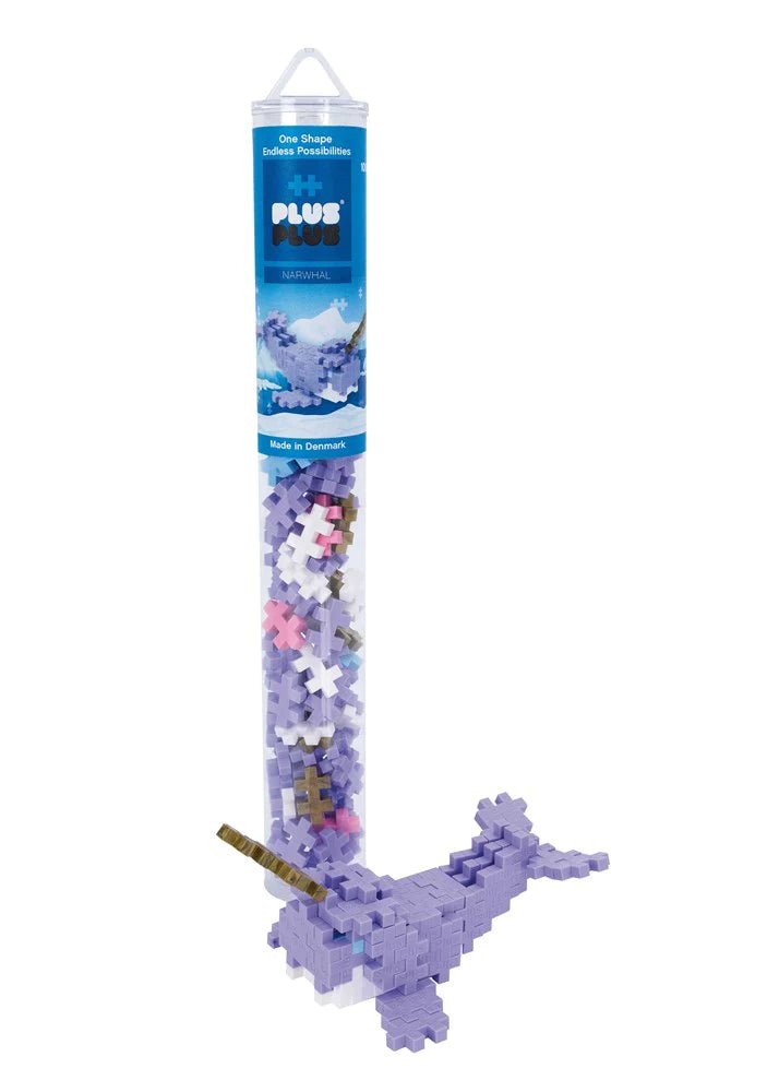 NEW Plus Plus Toys - Narwhale - 100 pcs Tube - #HolaNanu#NDIS #creativekids