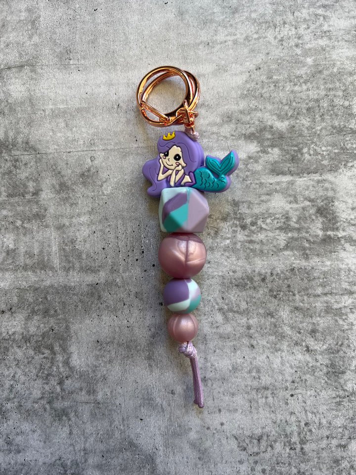 NEW Purple Mermaid Keyring/For Backpack - #HolaNanu#NDIS #creativekids