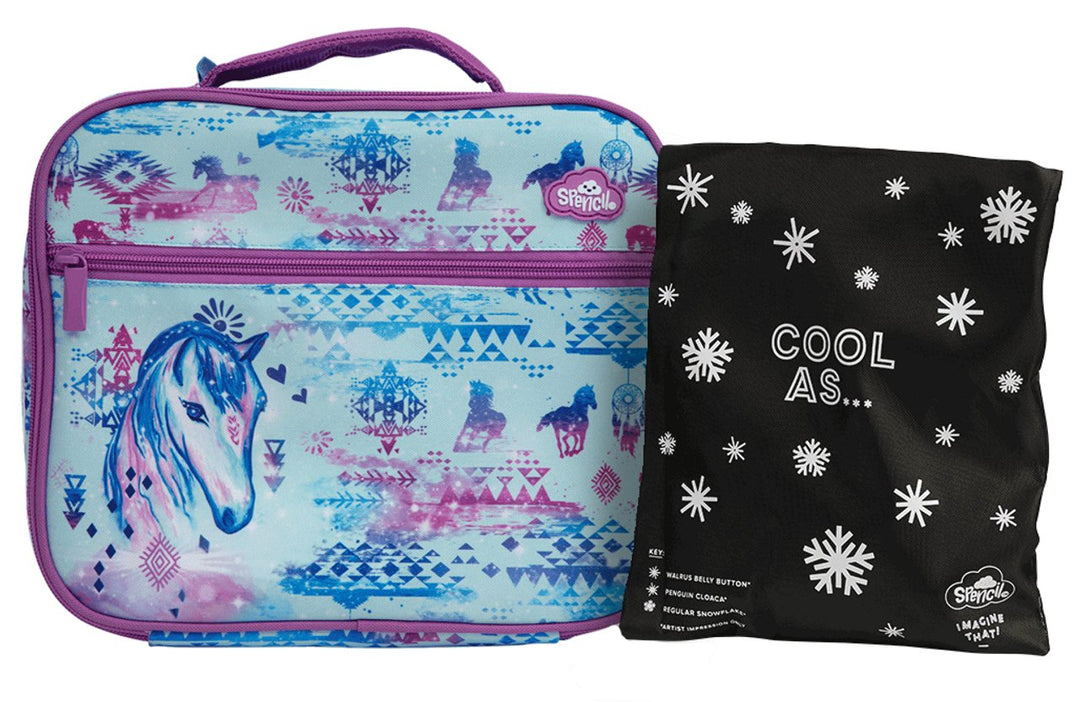 NEW Spencil Big Cooler Lunch Bag + Chill Pack - Aztec Horse - #HolaNanu#NDIS #creativekids