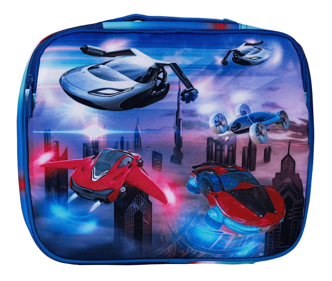 NEW Spencil Big Cooler Lunch Bag + Chill Pack - Flying Cars - #HolaNanu#NDIS #creativekids