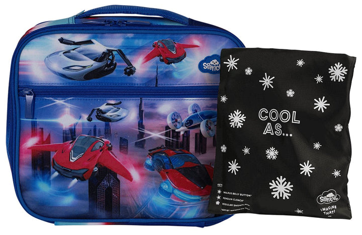 NEW Spencil Big Cooler Lunch Bag + Chill Pack - Flying Cars - #HolaNanu#NDIS #creativekids