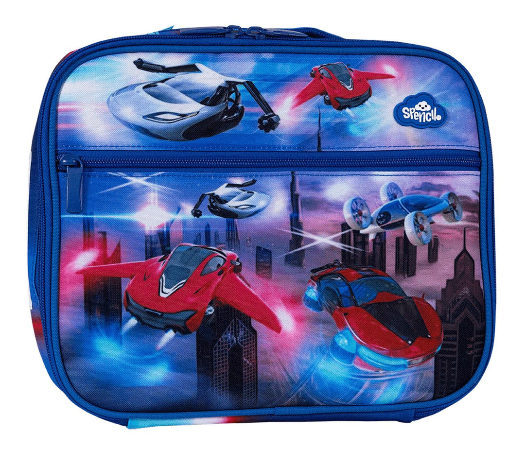 NEW Spencil Big Cooler Lunch Bag + Chill Pack - Flying Cars - #HolaNanu#NDIS #creativekids