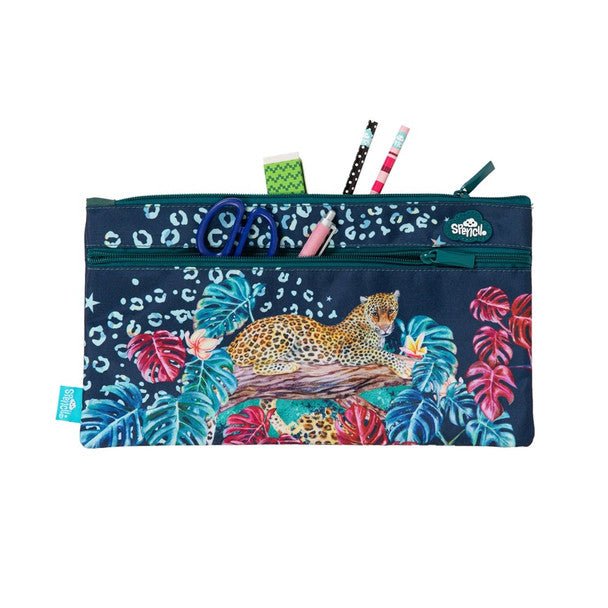 NEW Spencil Twin Zip Pencil Case - Leopard Queen - #HolaNanu#NDIS #creativekids