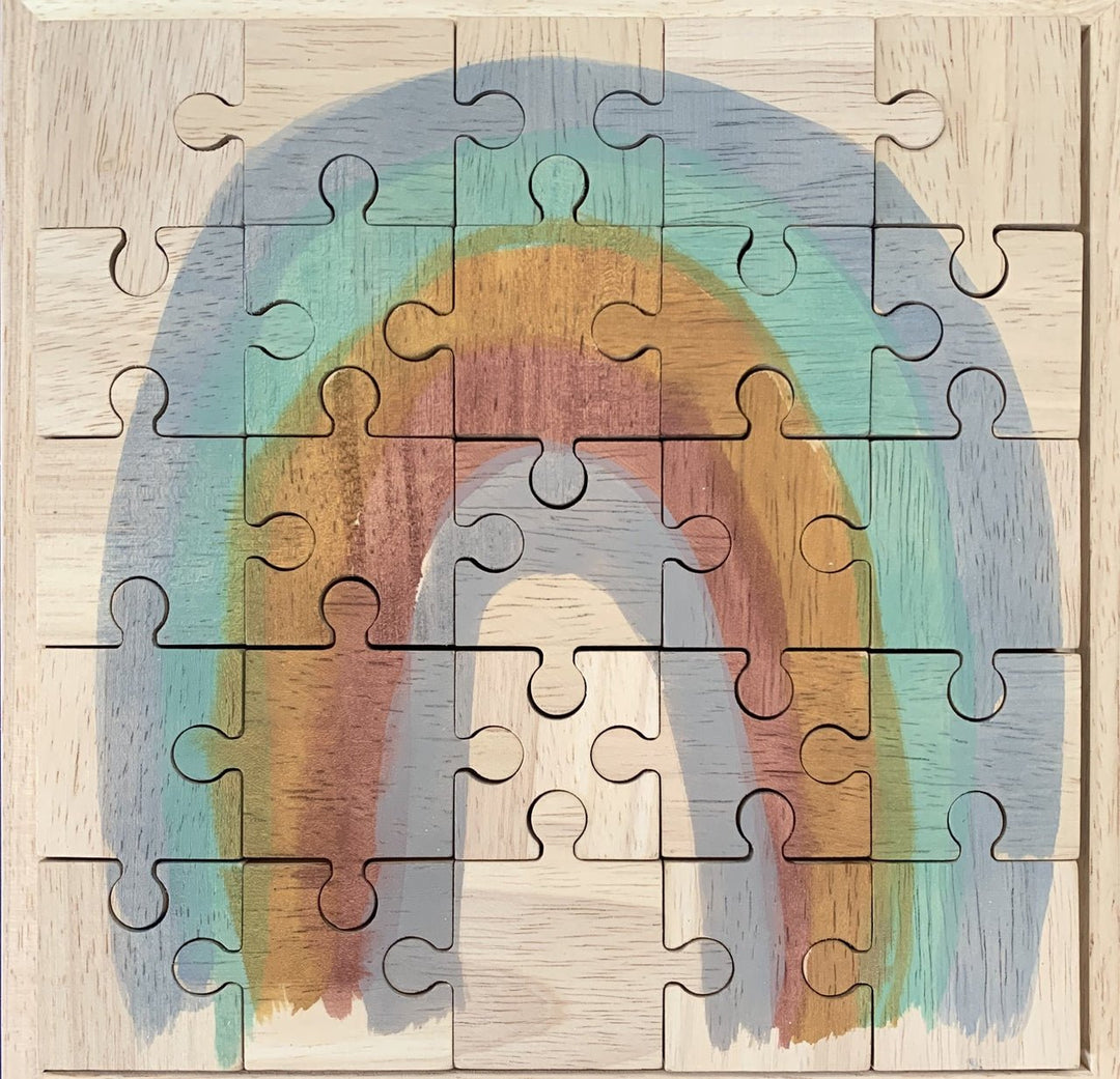 Papoose Wooden Earth Rainbow Puzzle - 25 pc - #HolaNanu#NDIS #creativekids