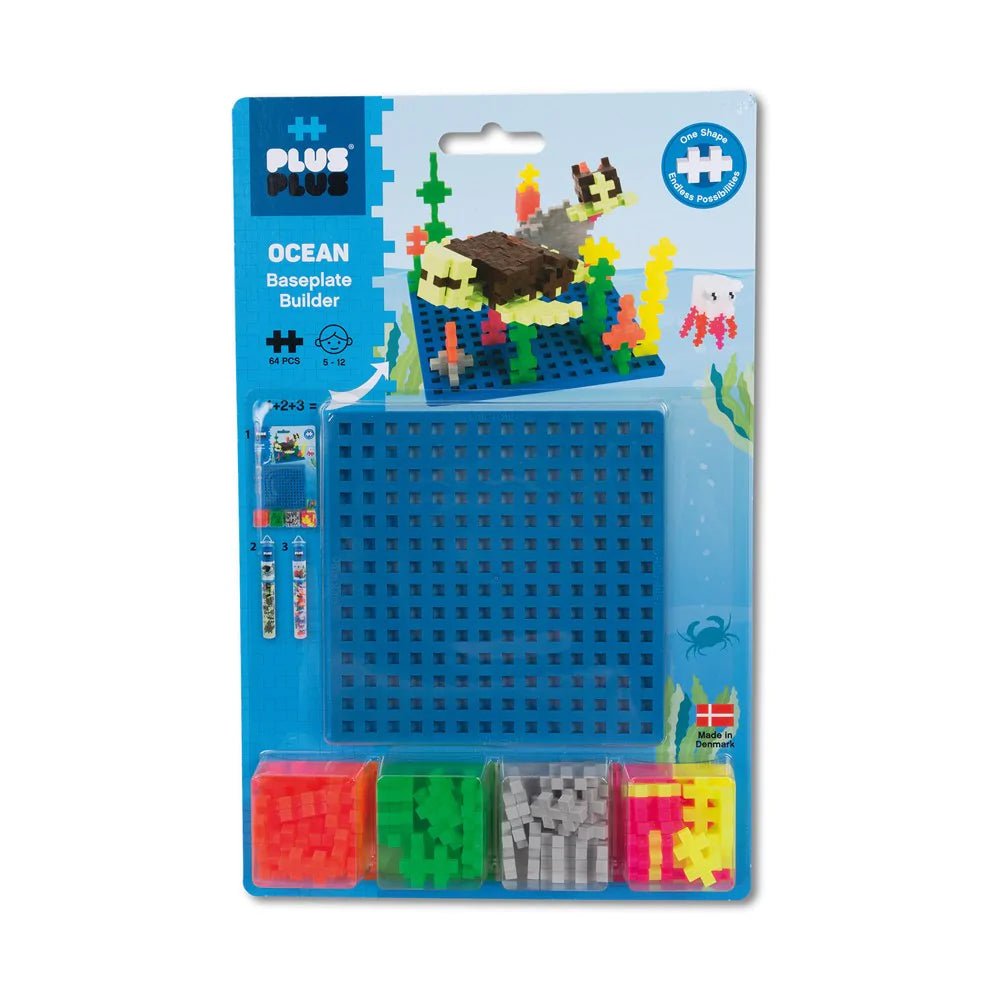 Plus Plus Toys Ocean Baseplates Builder - 64 pcs - #HolaNanu#NDIS #creativekids