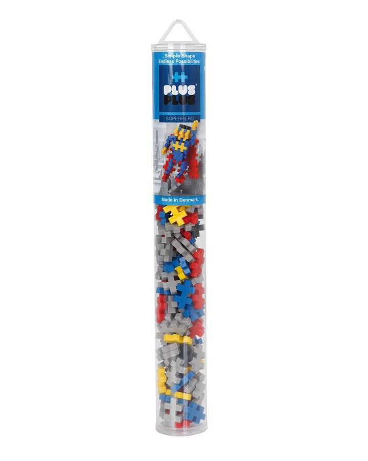 Plus Plus Toys - Superhero - 100 pcs Tube - #HolaNanu#NDIS #creativekids