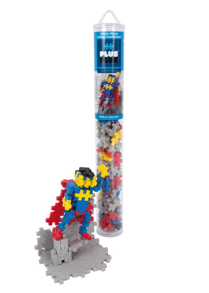 Plus Plus Toys - Superhero - 100 pcs Tube - #HolaNanu#NDIS #creativekids