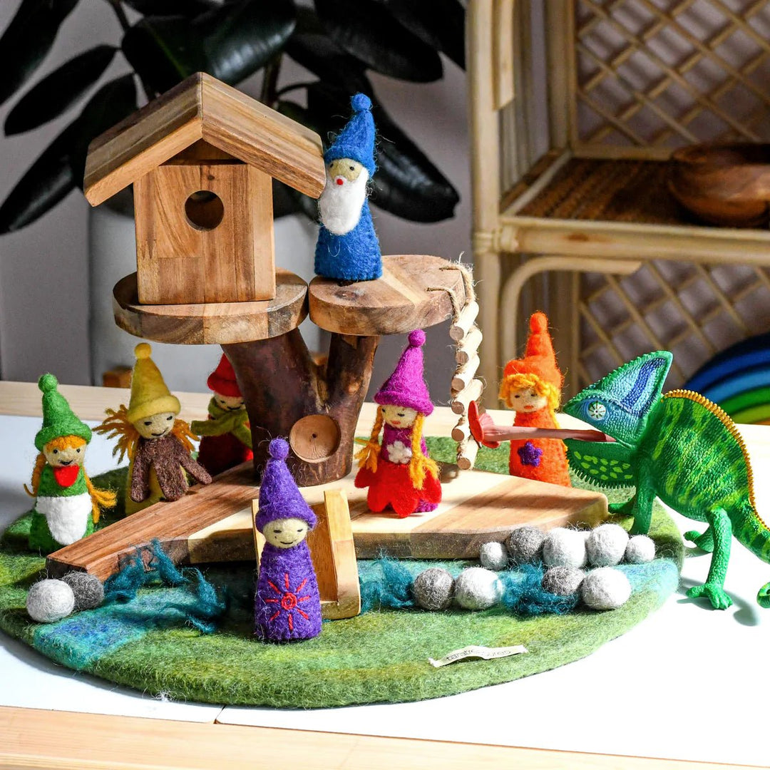 Rainbow Colourful Gnomes Finger Puppet Set - #HolaNanu#NDIS #creativekids