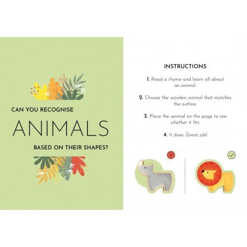 Sassi Games - Puzzle, Book & Wooden Savannah Animals - #HolaNanu#NDIS #creativekids