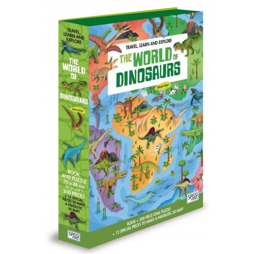 Sassi Learn, Explore Book & 3D Puzzle - World of Dinosaurs - #HolaNanu#NDIS #creativekids