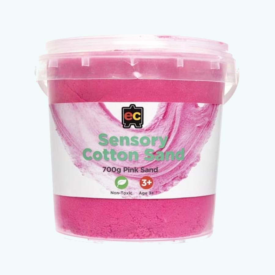 Sensory Cotton Sand 700g Tub Pink - #HolaNanu#NDIS #creativekids