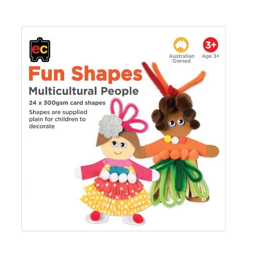 Shapes To Decorate - Multicultural Person - #HolaNanu#NDIS #creativekids