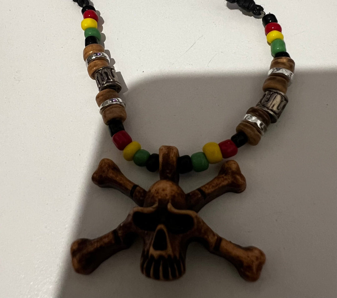 Skull & Bead Necklace - #HolaNanu#NDIS #creativekids