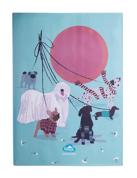 Spencil A4 Book Cover - Pooches on Parade 1 - #HolaNanu#NDIS #creativekids
