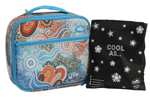 Spencil Big Cooler Lunch Bag + Chill Pack - Kalkatungu Muu - #HolaNanu#NDIS #creativekids
