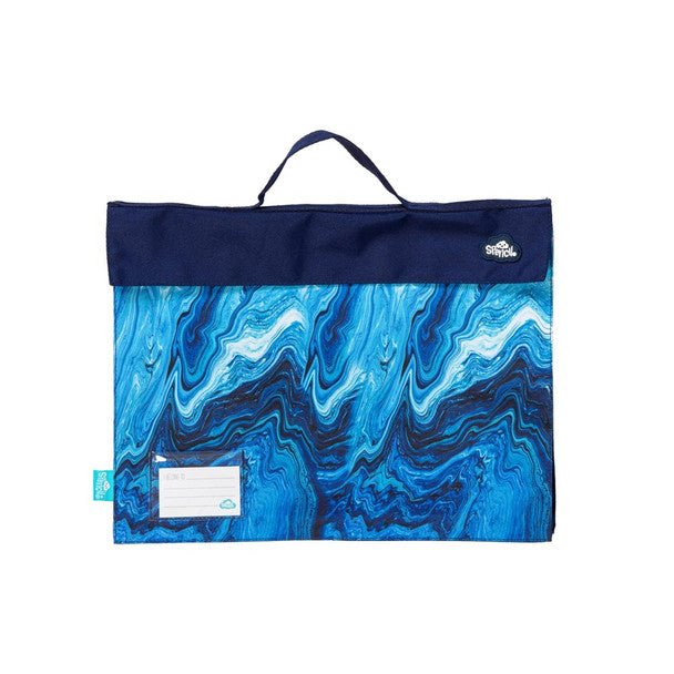 Spencil Library Bag - Ocean Marble - #HolaNanu#NDIS #creativekids