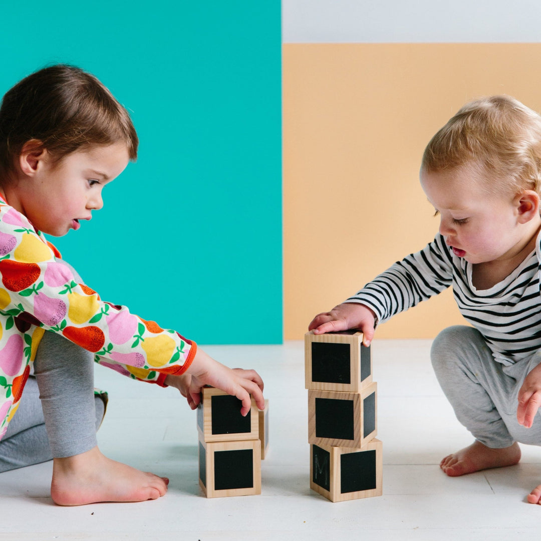 The Freckled Frog Fun With Chalk - Wooden Cubes Set - #HolaNanu#NDIS #creativekids