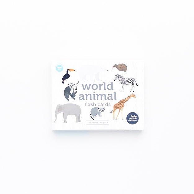 Two Little Ducklings World Animals Flash Cards - #HolaNanu#NDIS #creativekids