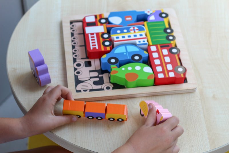 Vehicles Chunky Puzzle - #HolaNanu#NDIS #creativekids