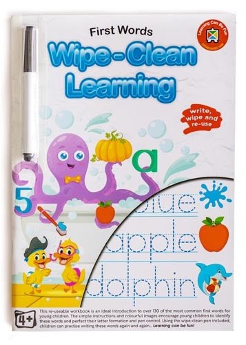 Wipe-Clean Learning - First Words - #HolaNanu#NDIS #creativekids