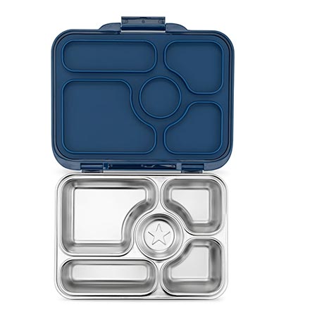 Yumbox Presto Stainless Steel Bento Box - Santa Fe Blue - #HolaNanu#NDIS #creativekids